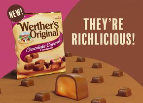  NEW! Werther’s Original Chocolate Covered Caramels
