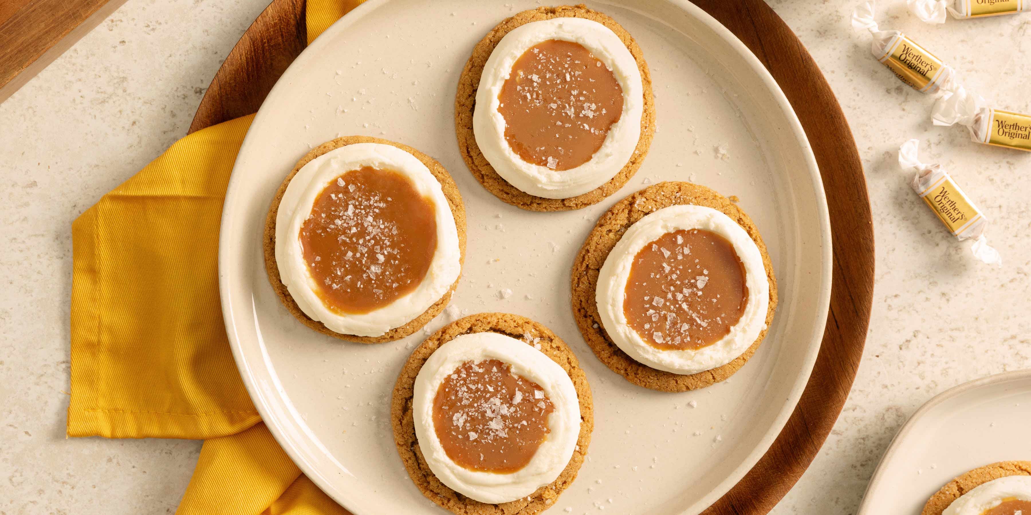 Salted Caramel Ginger Cream Cookies