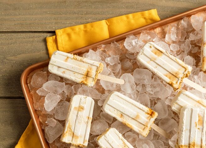 Werther’s Original Recipes – Caramel Swirl Cheesecake Pops