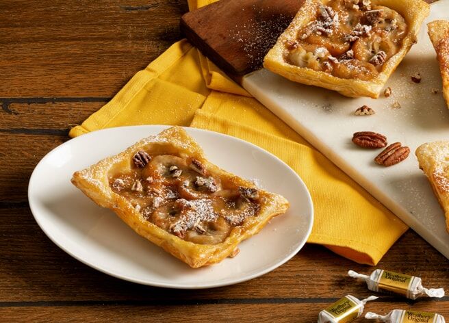 Werther’s Original Recipes – Upside-Down Caramelized Banana Tarts