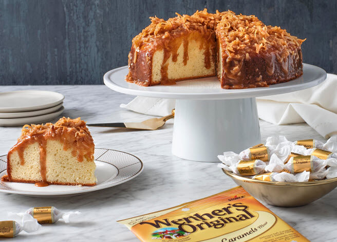Werther's Original Recipes – Caramel Coconut Vanilla Cake