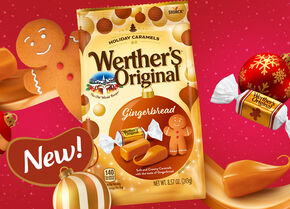 Werther’s Original limited-edition holiday caramels features NEW Gingerbread flavor!