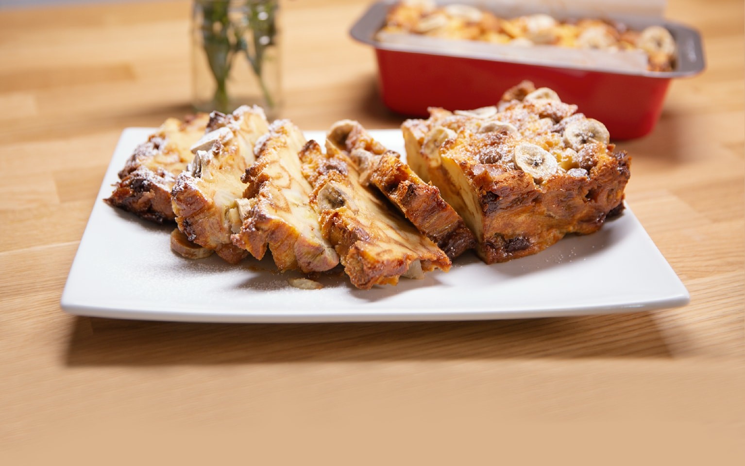 Banana Caramel Bread Pudding