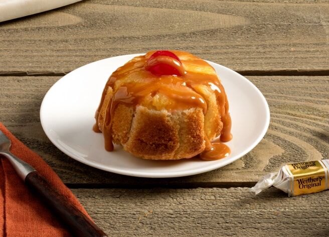 Werther’s Original Recipes – Caramel Pineapple Upside-Down Cupcakes