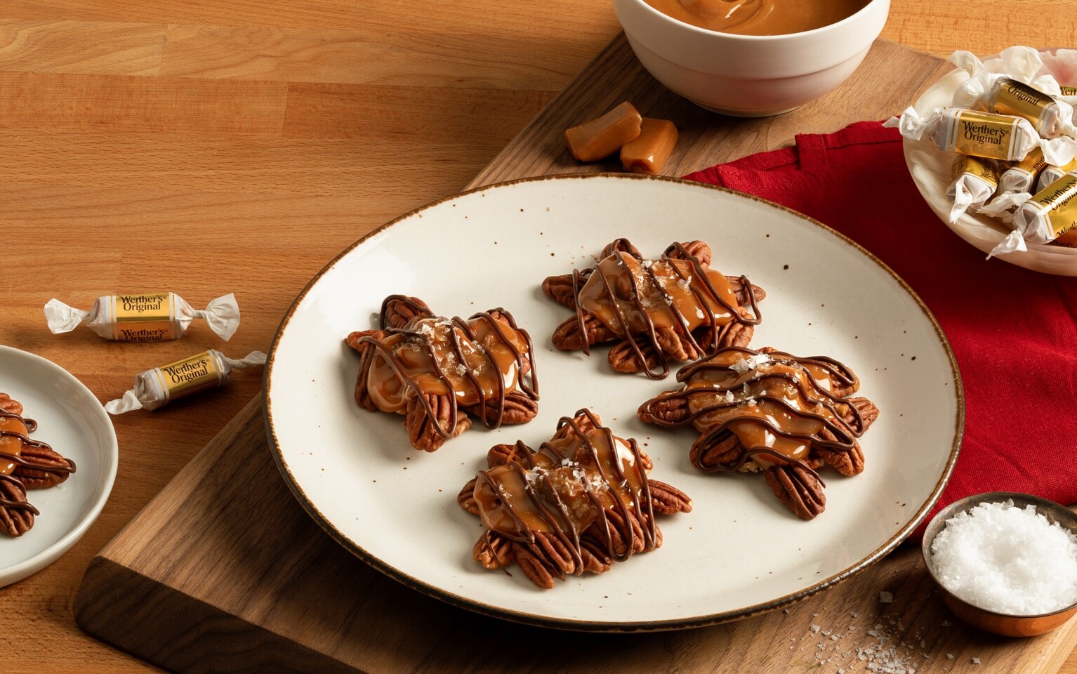 Microwave Chocolate-Covered Salted Caramel Turtles