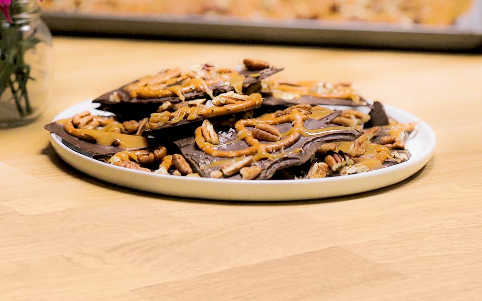 Caramel Chocolate Pretzel Bark
